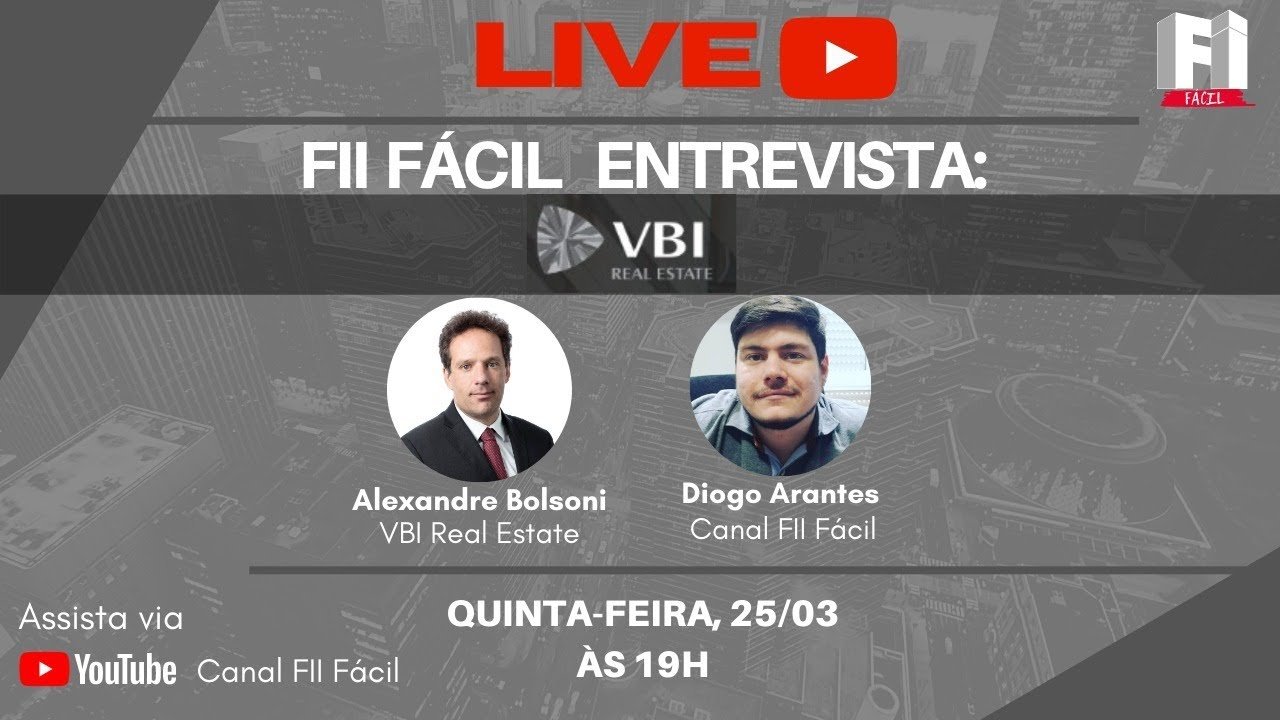 Fundos Imobiliários: LIVE com Alexandre Bolsoni – VBI Real Estate