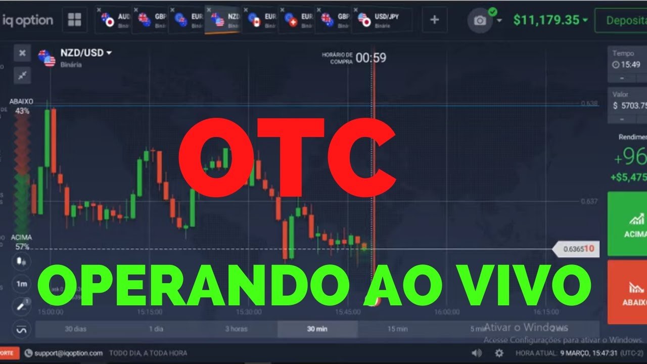 🔴IQ OPTION -OPÇÕES BINARIAS –  OPERANDO AO VIVO(DINHEIRO REAl)-OTC!