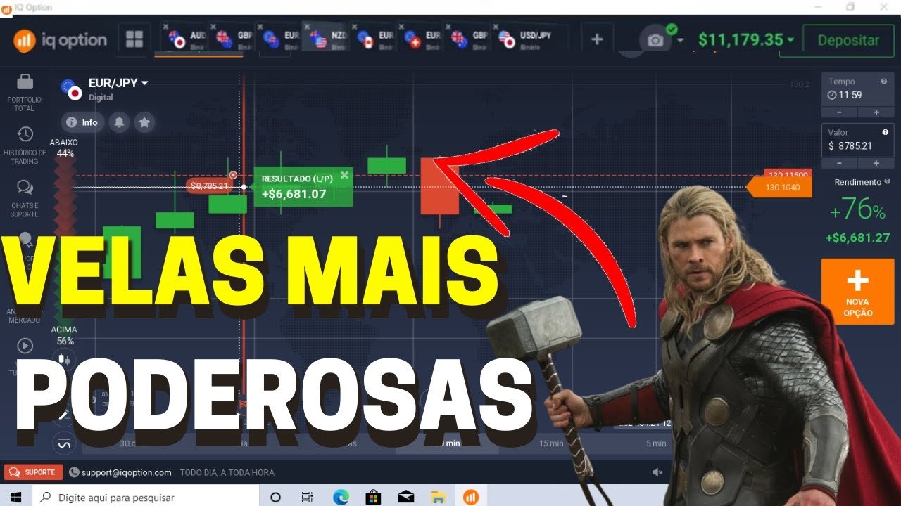 AS VELAS MAIS PODEROSAS NAS OPÇÕES BINÁRIAS – IQ OPTION-SEGREDO REVELADO