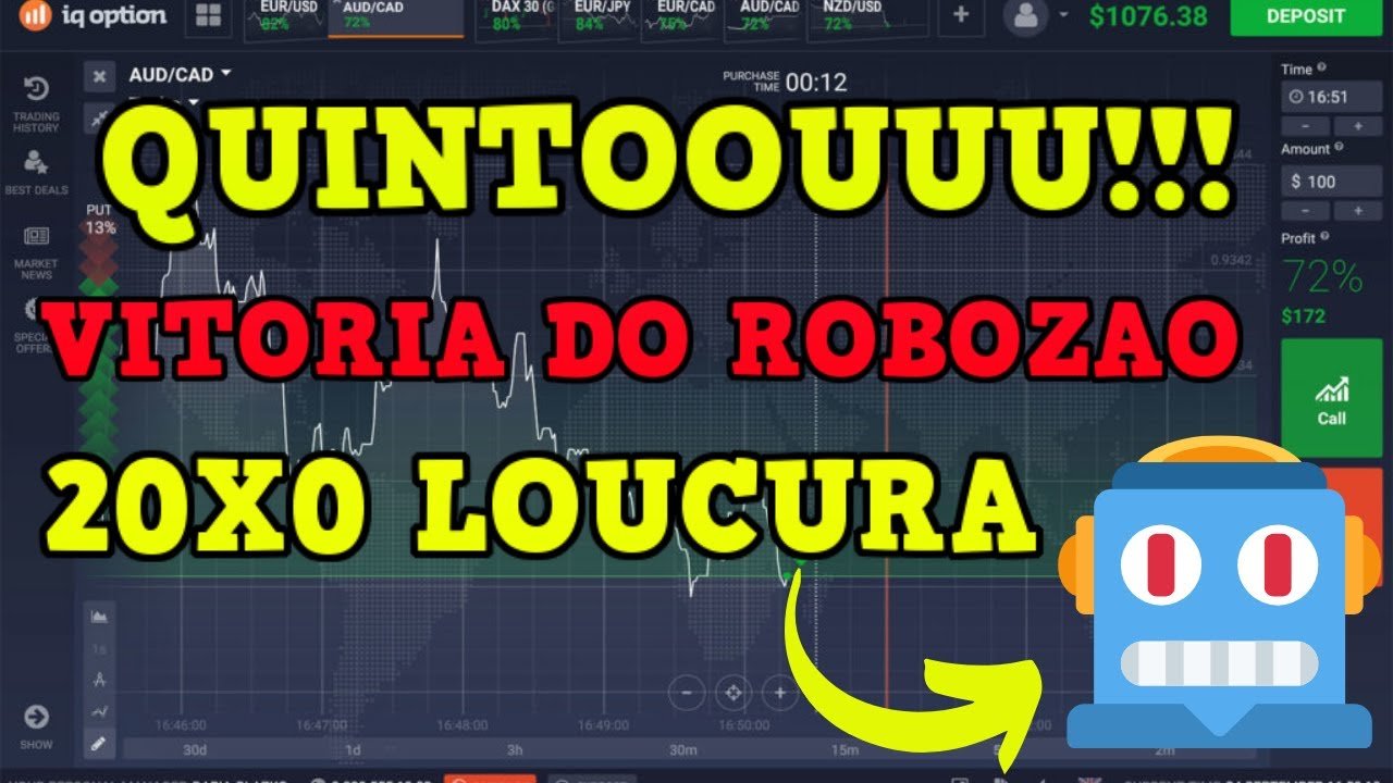 💰IQ OPTION o MELHOR ROBO de OPERAÇÕES BINARIAS ate o momento para 2021