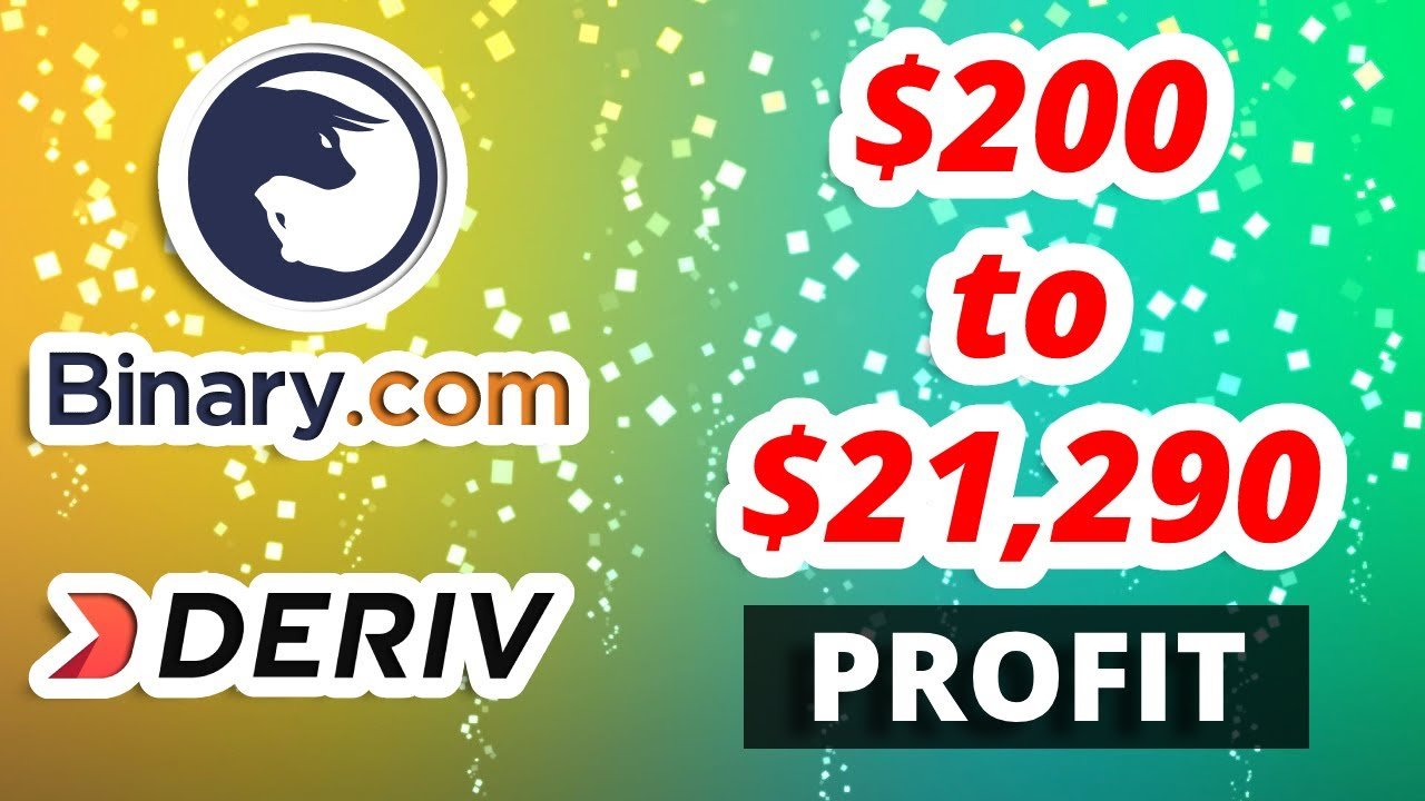 PROFIT $200 to $21,290 // Deriv – Binary.com // Rise Fall – Volatility 100 Index