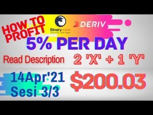 Sesi-3/3 Binary Deriv Trading Journal 14 Apr’21 How to Profit Consistent Daily Digit Differ Free Bot