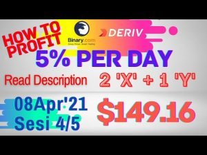 Sesi-4/5 Binary Deriv Trading Journal 8 Apr’21 How to Profit Consistent Daily Digit Differ Free Bot