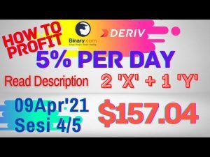 Sesi-4/5 Binary Deriv Trading Journal 9 Apr’21 How to Profit Consistent Daily Digit Differ Free Bot