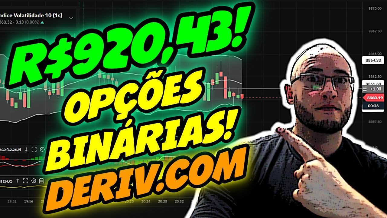 ✅ DERIV.COM – R$920,43 E O PODER DA ESTRATÉGIA MANUAL COM 3 INDICADORES!