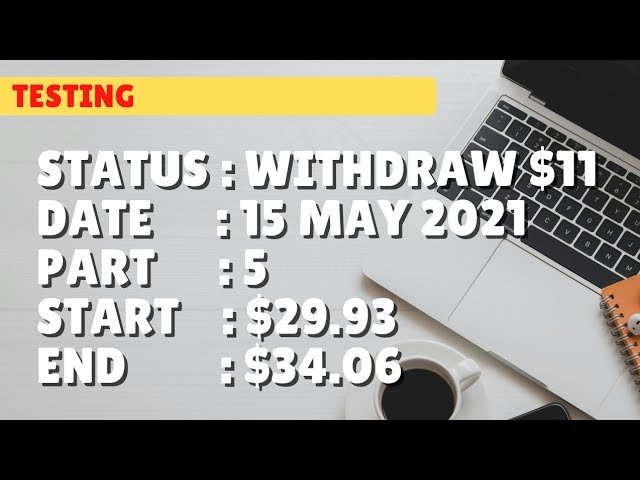 $34.06 WITHDRAW $11 | 15 may 21 p5 | Free Binary Bot Deriv Simple Strategy Trading Profitable