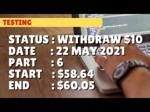 $60.05 WITHDRAW $10 | 22 may 21 p6 | Free Binary Bot Deriv Simple Strategy Trading Profitable