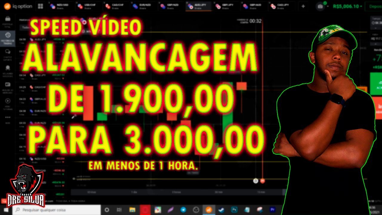 ALAVANCAGEM DE 1.900,00 PARA 3.000,00 NA IQOPTION (EM MENOS DE 1 HORA)