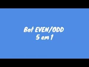 Bot EVEN/ODD binary 5 em 1 Deriv