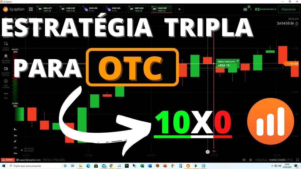 ESTRATÉGIA TRIPLICAÇÃO 5 MINUTOS – 10×0 NA IQ OPTION –ESTRATÉGIA PARA INICIANTES NA IQ OPTION EM OTC