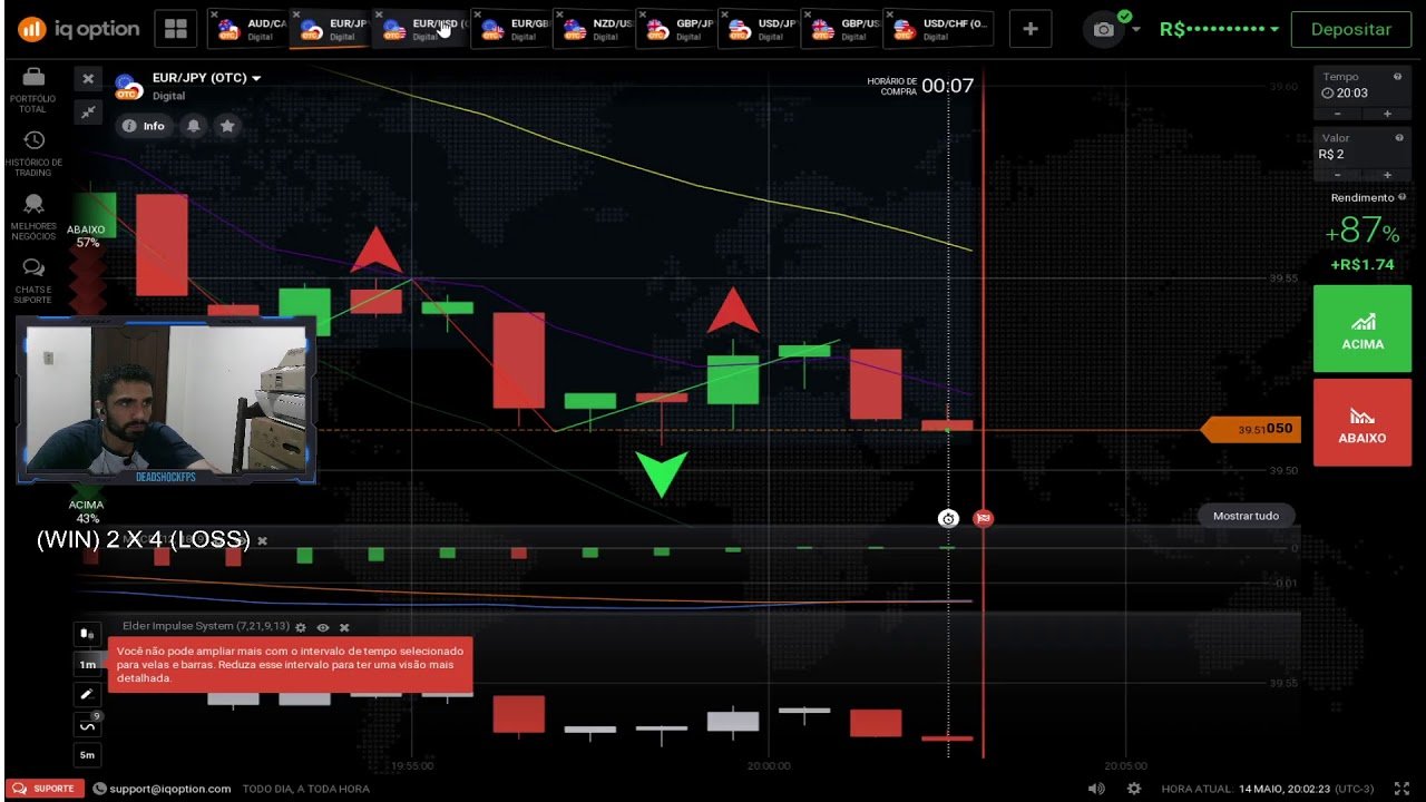 IQOPTION, QUER APRENDER A PERDE? ARRASTA PRA CIMA !caridade | !suellem | !motivo | !loja |