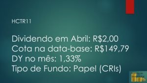 Melhores Fundos Imobiliários – Ranking de Dividendos em Abril