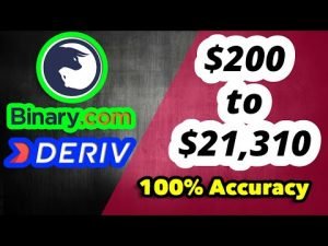 $200 to $21,310 Profits // Deriv.com – Binary.com // Rise Fall Ticks Strategy // 50 Volatility Index