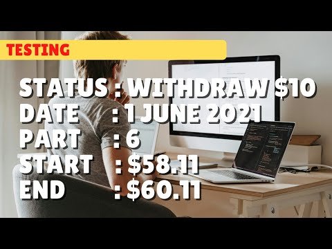 $60.11 WITHDRAW $10.00 | 1 june 21 part 6 | Free Binary Bot Deriv Simple Strategy Trading Profitable