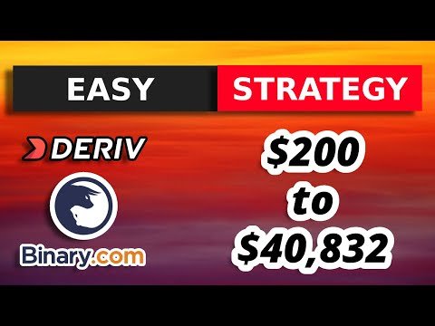 Easy Strategy | $200 to $40,832 | Deriv – Binary.com | 3-Ticks Strategy | 25 Volatility Index
