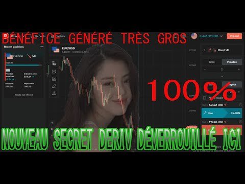 NOUVEAU COMMERCE DERIV 100% PROFIT || COMPTE RÉEL AUCUNE PERTE