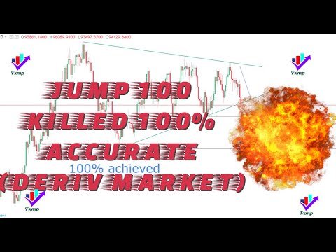 Traded Jump 100 successfully on Deriv market 100% accurate