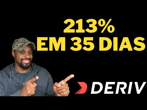 DERIV – 213% EM 35 DIAS | NÃO É FÁCIL MAS POSSÍVEL SE SOUBER ISSO.