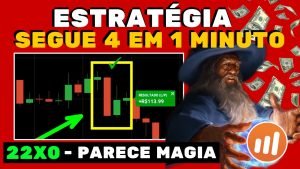 ESTRATÉGIA SEGUE 4 EM 1 MINUTO – 22X0 NA IQ OPTION – ESTRATÉGIA PARA INICIANTES NA IQ OPTION EM 2021