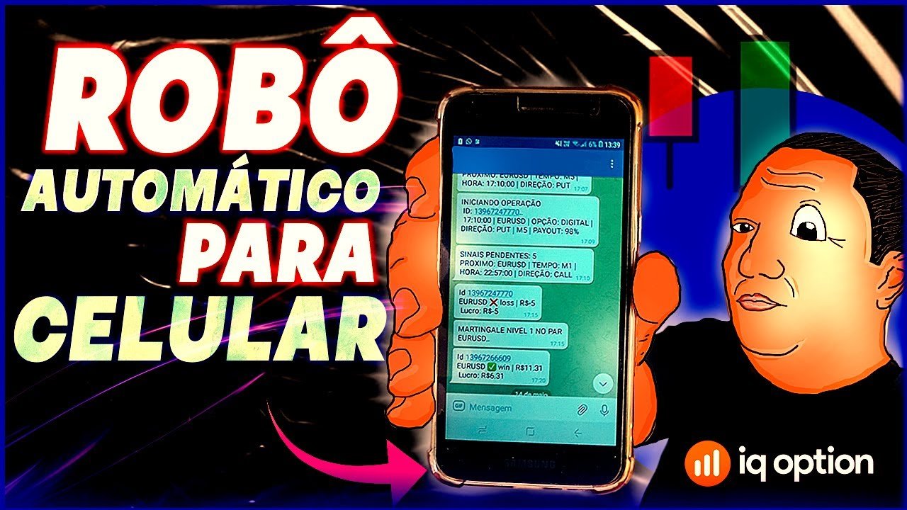 ✅ IQ OPTION: ROBÔ PARA CELULAR (ESTRATÉGIAS AUTOMÁTICAS)