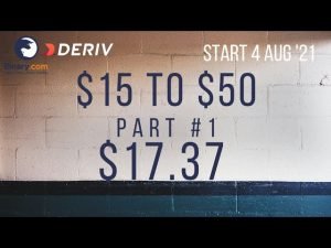 $17.37 Part #1 $15 to $50 Deriv Binary Profit Consistent