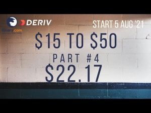 $22.17 Part #3 $15 to $50 Deriv Binary Profit Consistent