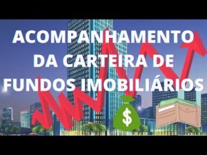 ACOMPANHAMENTO DA CARTEIRA DE FUNDOS IMOBILIÁRIOS. Diversificação é tudo!