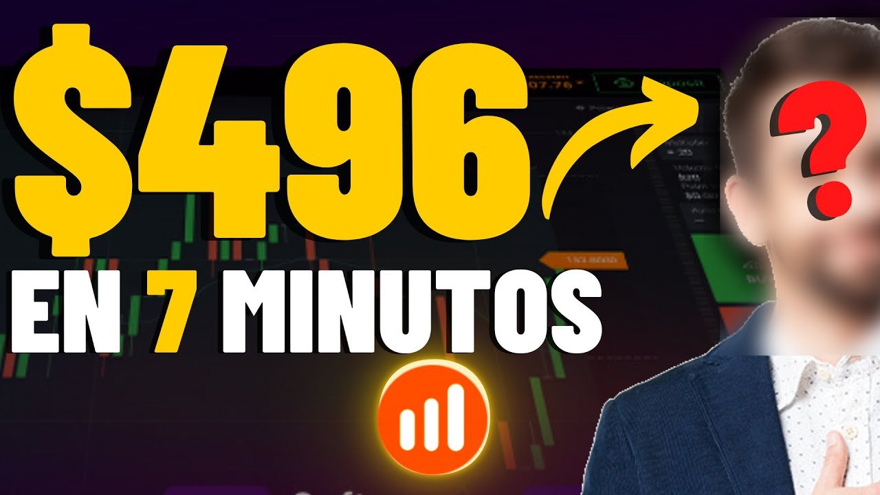 Cómo Ganar $496 en 7 minutos en IQ Option | Estrategia de 1 minuto | SuperGana.com