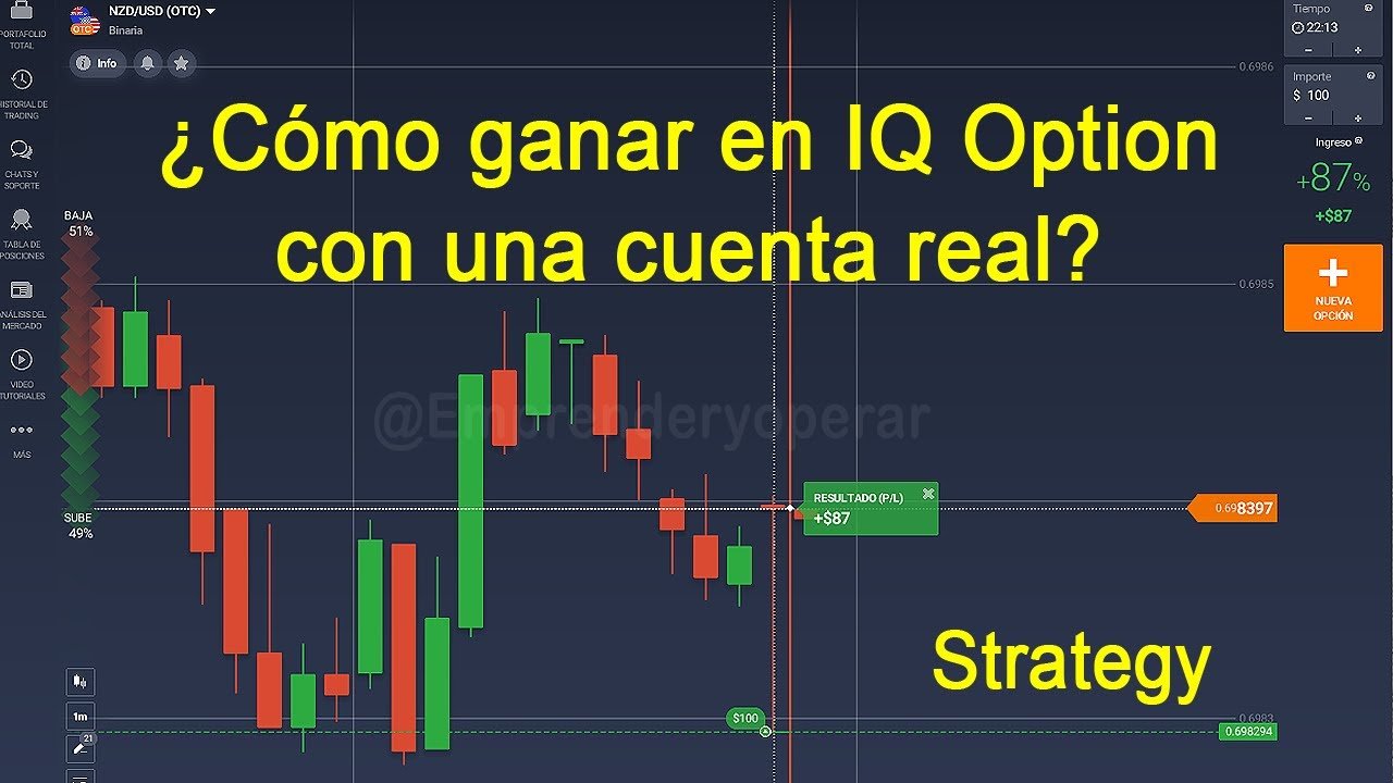 Estrategia fácil y sencilla de opciones binarias IQ Option trading 2021 como ganar en cuenta real