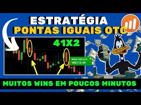 ESTRATÉGIA PONTAS IGUAIS EM 1 MINUTO  – 41X2 NA IQ OPTION – ESTRATÉGIA PARA INICIANTES NA IQ OPTION