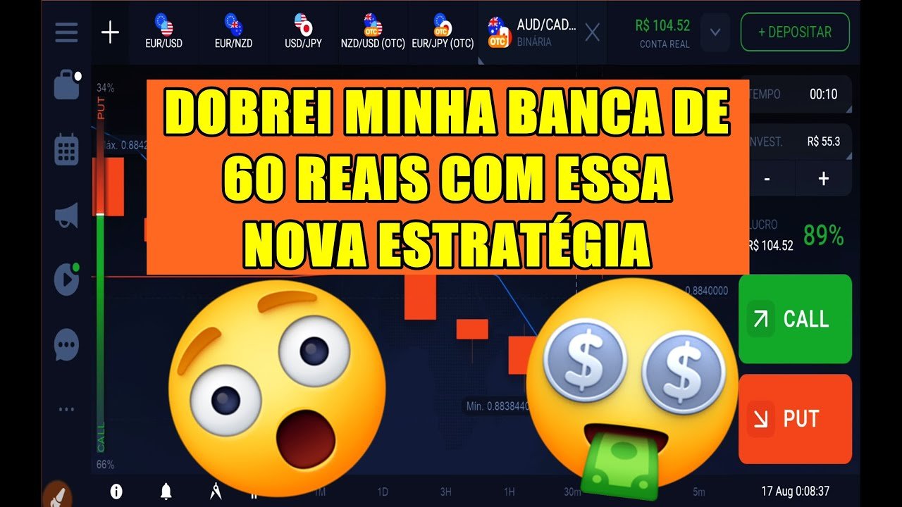 IQ OPTION – ESTRATÉGIA MAIS QUE TOP PARA GANHAR DINHEIRO MESMO SENDO INICIANTE EM OPÇÕES BINÁRIAS