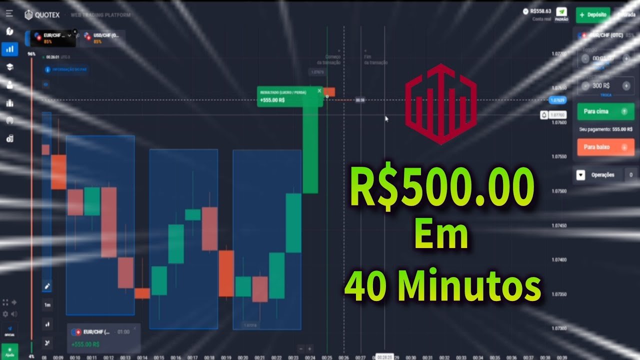 Nova Estratégia Para Ganhar Dinheiro Na QUOTEX – Serve Pra Iq Option Também