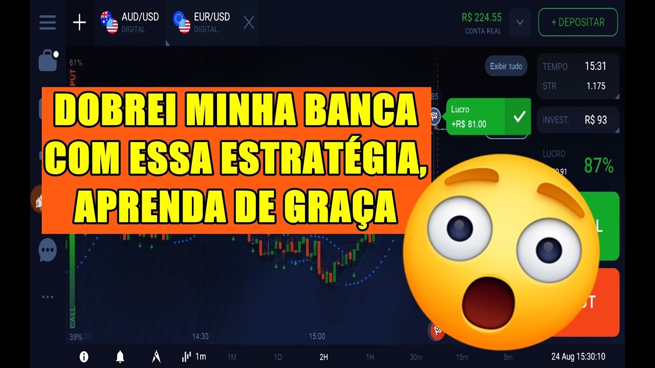 OPÇÕES BINÁRIAS – ESTRATÉGIA SUPER FÁCIL PARA A IQ OPTION