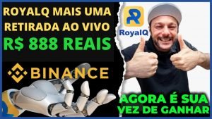 ROYALQ O MELHOR ROBO TRADER  MAIS UMA RETIRADA INSTANTANEA DE 888 REAIS É PISTOLA ESSE ROBO