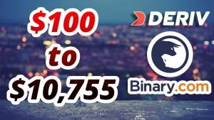 💰$100 to $10,755 PROFITS🔥Deriv.com – Binary.com // 50 Volatility Index // Rise Fall Ticks Strategy