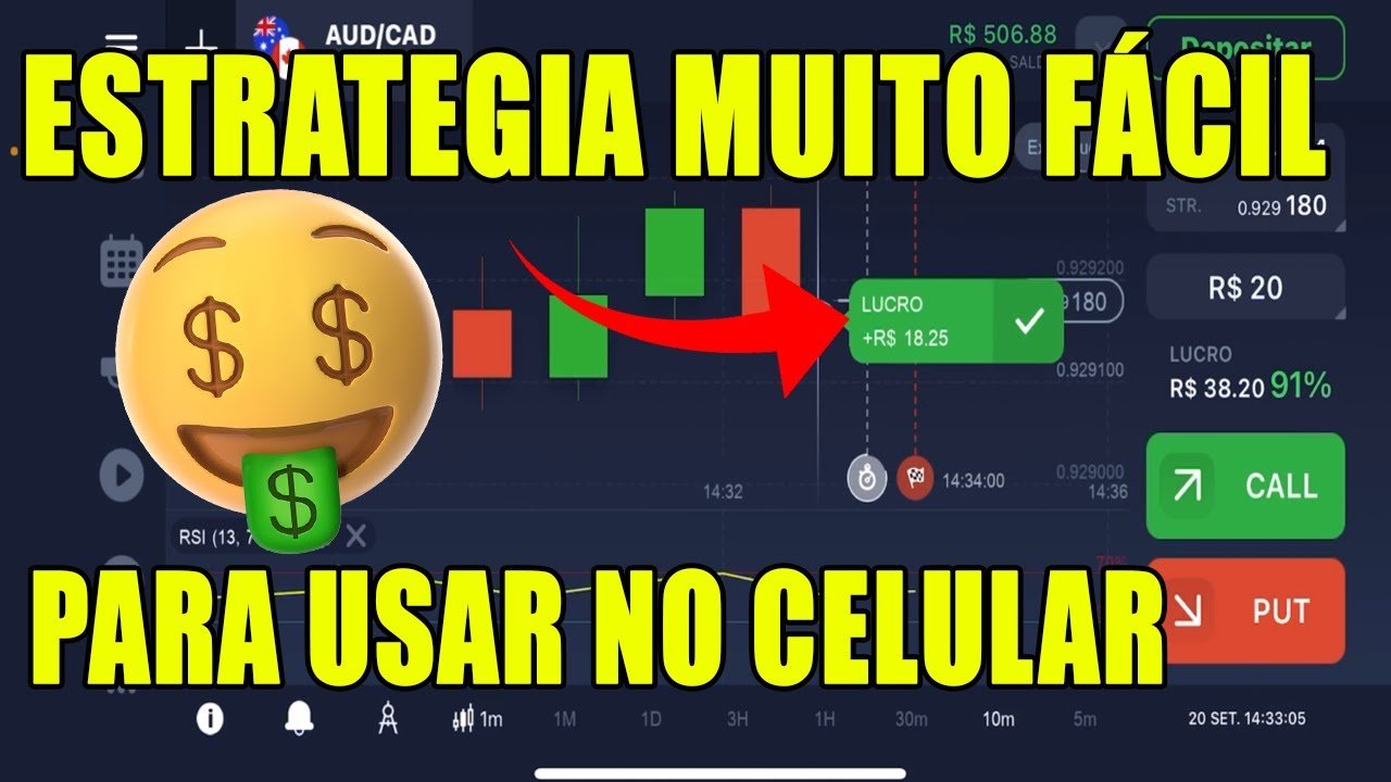 IQ OPTION- ESTRATÉGIA SUPER FÁCIL PARA OPERAR NA IQ OPTION PELO CELULAR