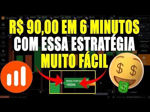 IQ OPTION- GANHEI R$90 REAIS EM 6 MINUTOS NA IQ OPTION COM ESSA ESTRATÉGIA