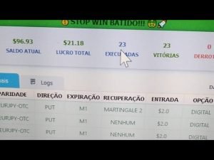 ROBÔ GRATIS PARA IQ OPTION _O MELHOR ROBÔ QUE JÁ  USEI STOP WIN DE 100 $ 1300 POR MÊS