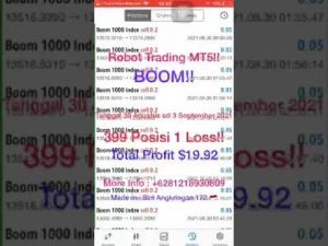 Robot Trading MT5 Boom 1000 Binary Deriv