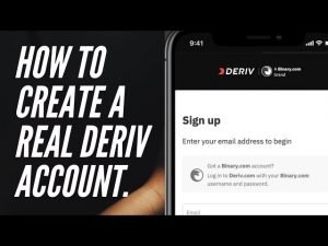 HOW TO CREATE A DERIV ACCOUNT