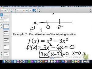 Ch 3 (Class 3) Using first deriv to find relative max min and inc dec intervals