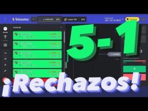 OPERANDO RECHAZOS DESDE EL CELULAR Opciones Binarias IQ OPTION / BINOMO