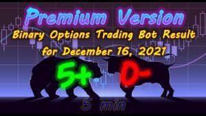 Binary Options Bot Trading Report for December 16, 2021 (5+ 0-) | Free Version