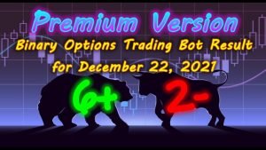 Binary Options Bot Trading Report for December 22, 2021 (6+ 2-) | Premium Version