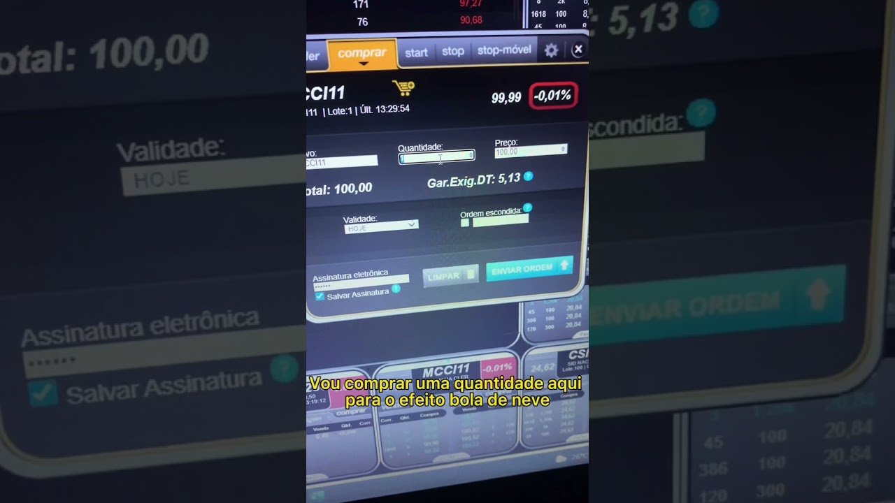Comprando fundos imobiliários no Home Broker