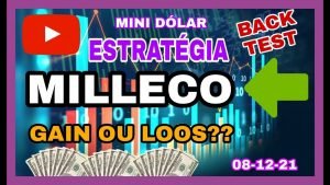 📉DAY TRADE 📈 BACK TEST , ESTRATÉGIA MILLECO ,GAIN OU LOSS?? 🤔MINI-DÓLAR  08/12/21✔️