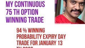 94 % WINNING PROBABILITY EXPIRY DAY TRADE FOR  JANUARY 6 TH