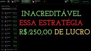 IQ OPTION –  INACREDITÁVEL ESSA ESTRATÉGIA R$:250,00 DE LUCRO EM 2 ENTRADAS USANDO ELA