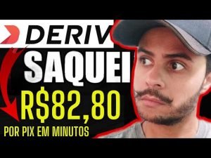 🚨ATENÇÃO COMO SACAR POR PIX NA DERIV | RÁPIDO EM 3 MINUTOS | O DINHEIRO TA NA DUA CONTA | R$82,80