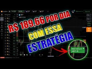 IQ OPTION MELHOR ESTRATÉGIA PARA INICIANTES – 189,66 DE LUCRO POR DIA